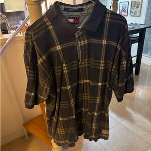 Vintage Tommy Hilfiger Men’s Plaid Polo Shirt